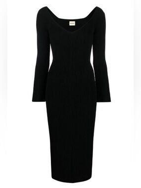 Khaite black Pia dress, size XS